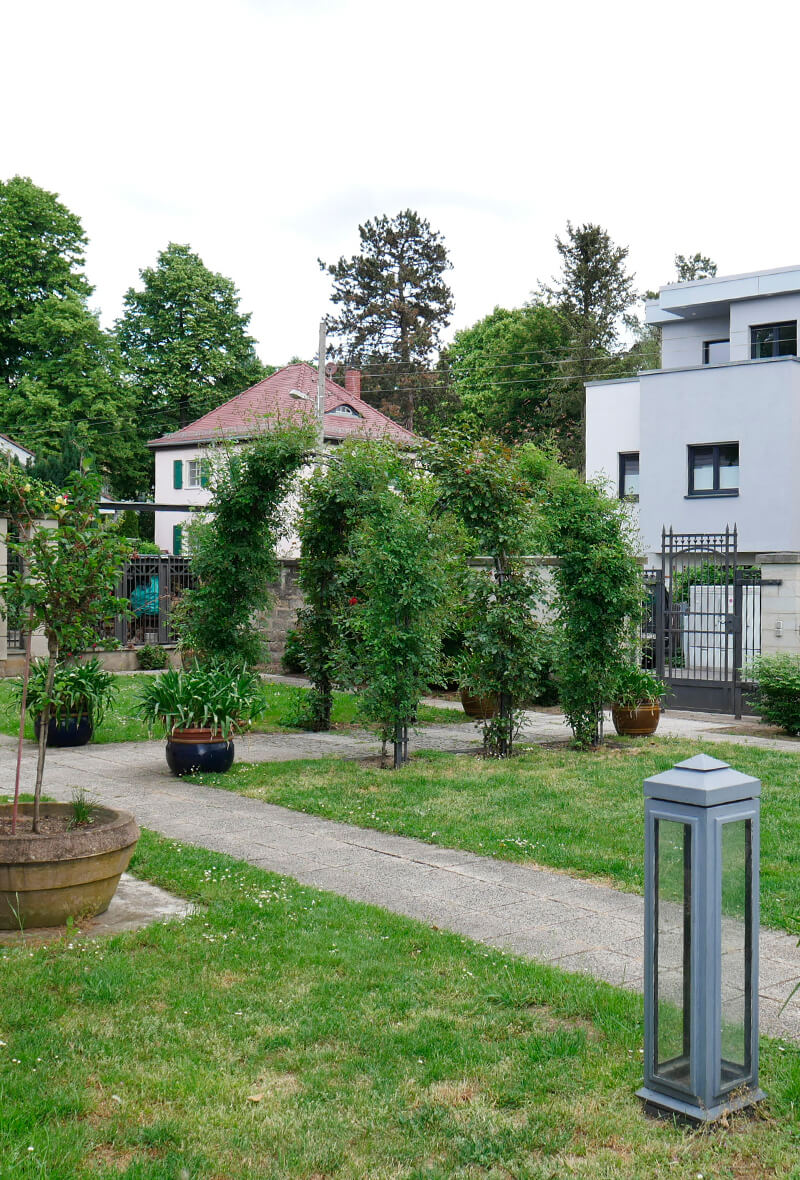 modernes Bad in der Ferienwohnung in Dresden